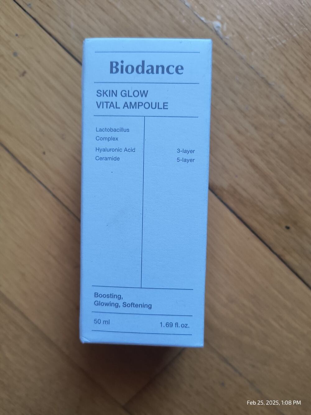 BIODANCE Skin Glow Vital Ampoule 50ml / 1.69 Floz Hyaluronic Acid Ceramide READ